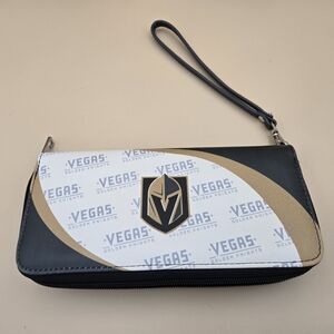 NHL Vegas Golden Knights Wristlet - Black, White, Gold